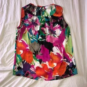 Floral business casual tank top